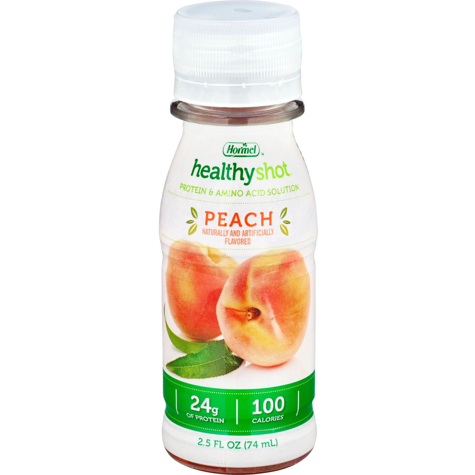Hormel Healthy Shot Peach Protein & Amino Acid Solution, 2.5 fl oz