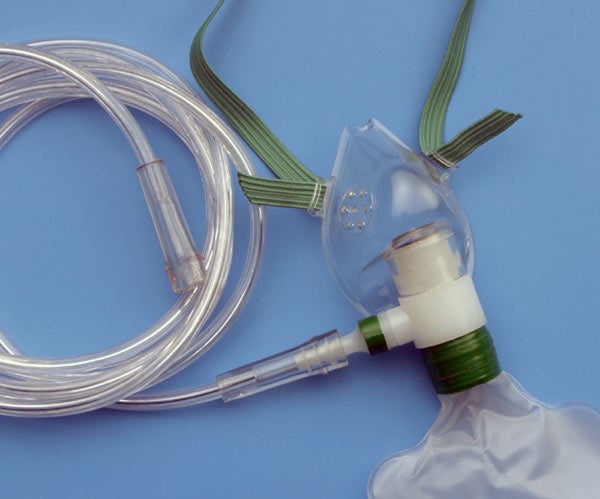 AirLife NonRebreather Oxygen Mask, Adult, One Size Fits Most
