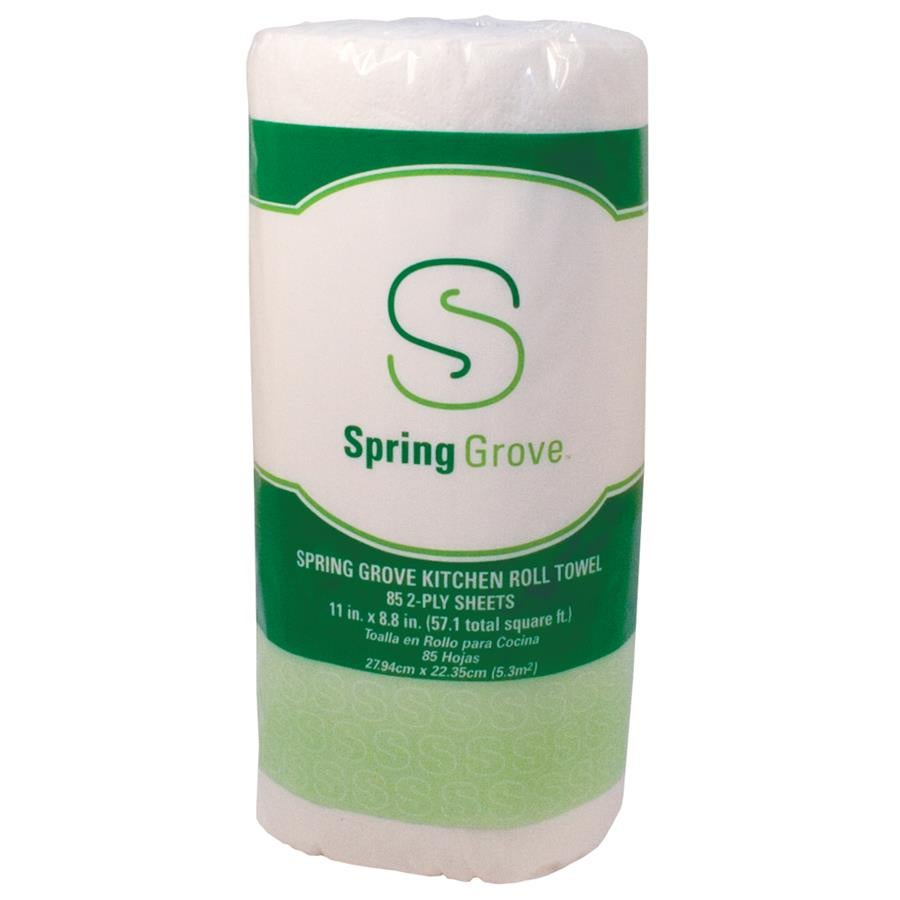 Spring Grove Kitchen Roll Towel, 2-Ply, 11 x 8.8 Inch