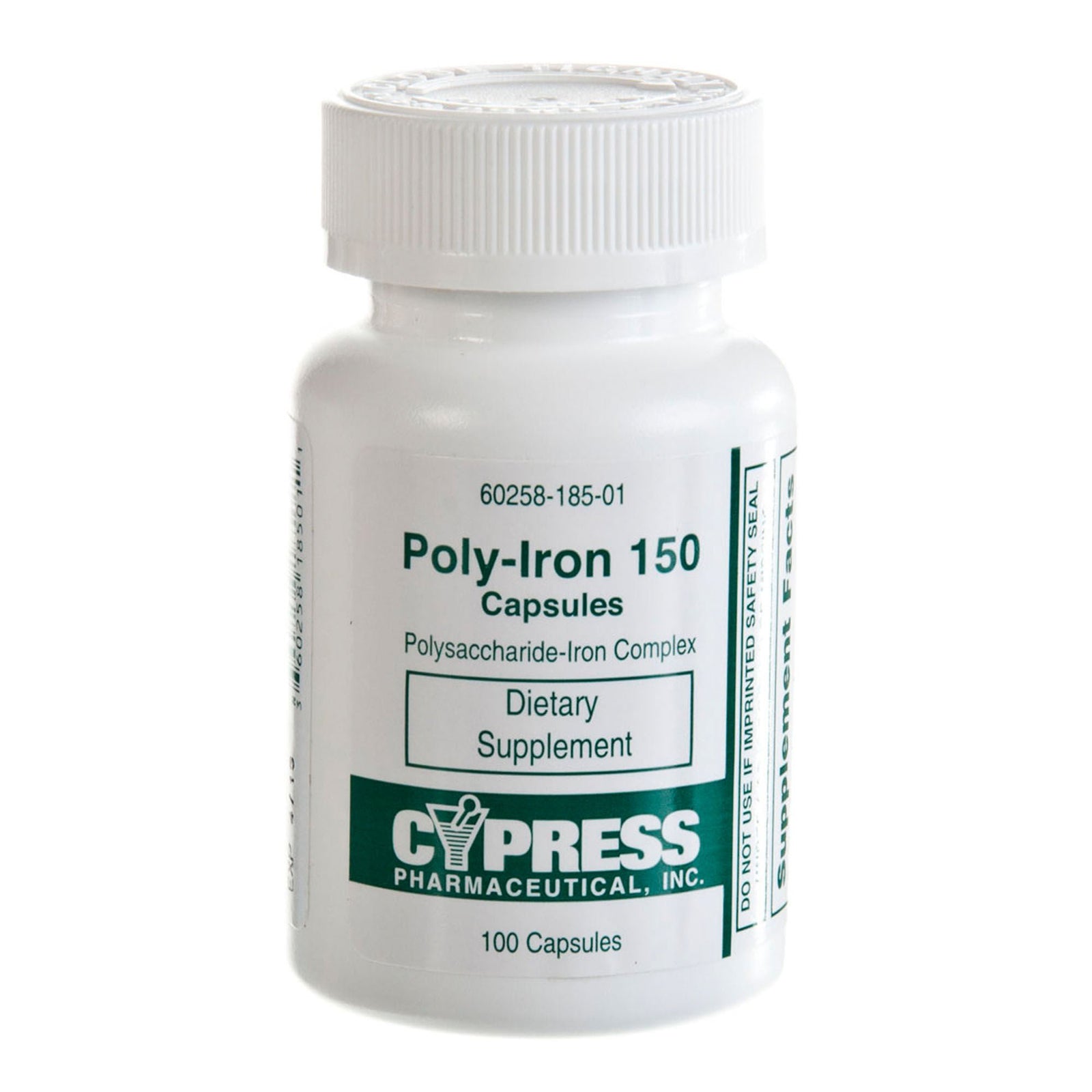 Cypress Poly-Iron 150 Capsules, 100 Count