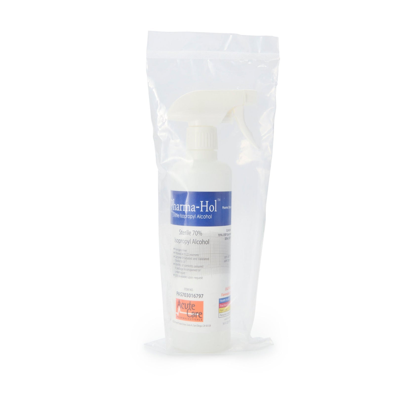 Pharma-Hol Sterile 70% Isopropyl Alcohol Spray, 16 oz