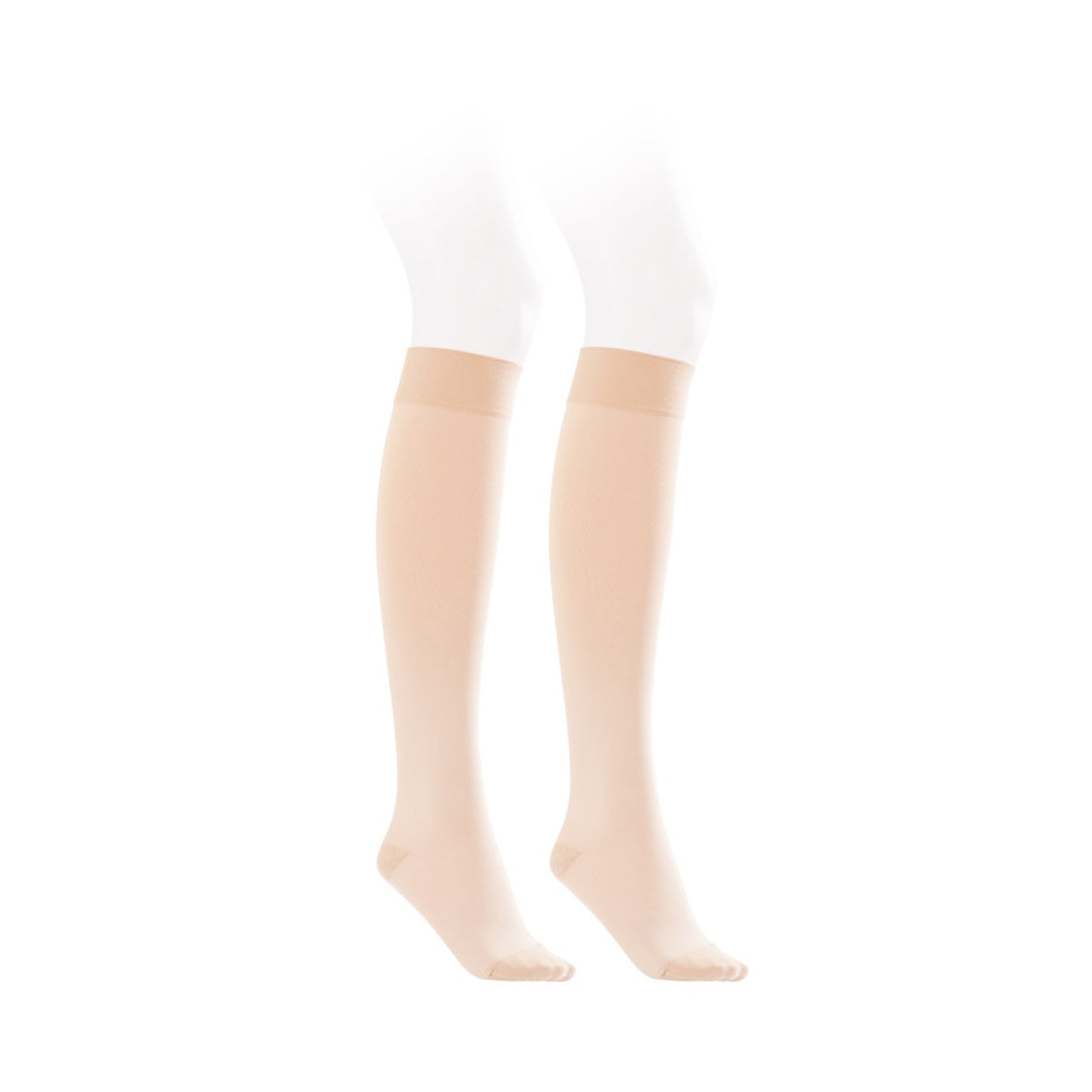 Jobst Opaque Knee High Compression Stocking - X-Large, Natural, Closed Toe