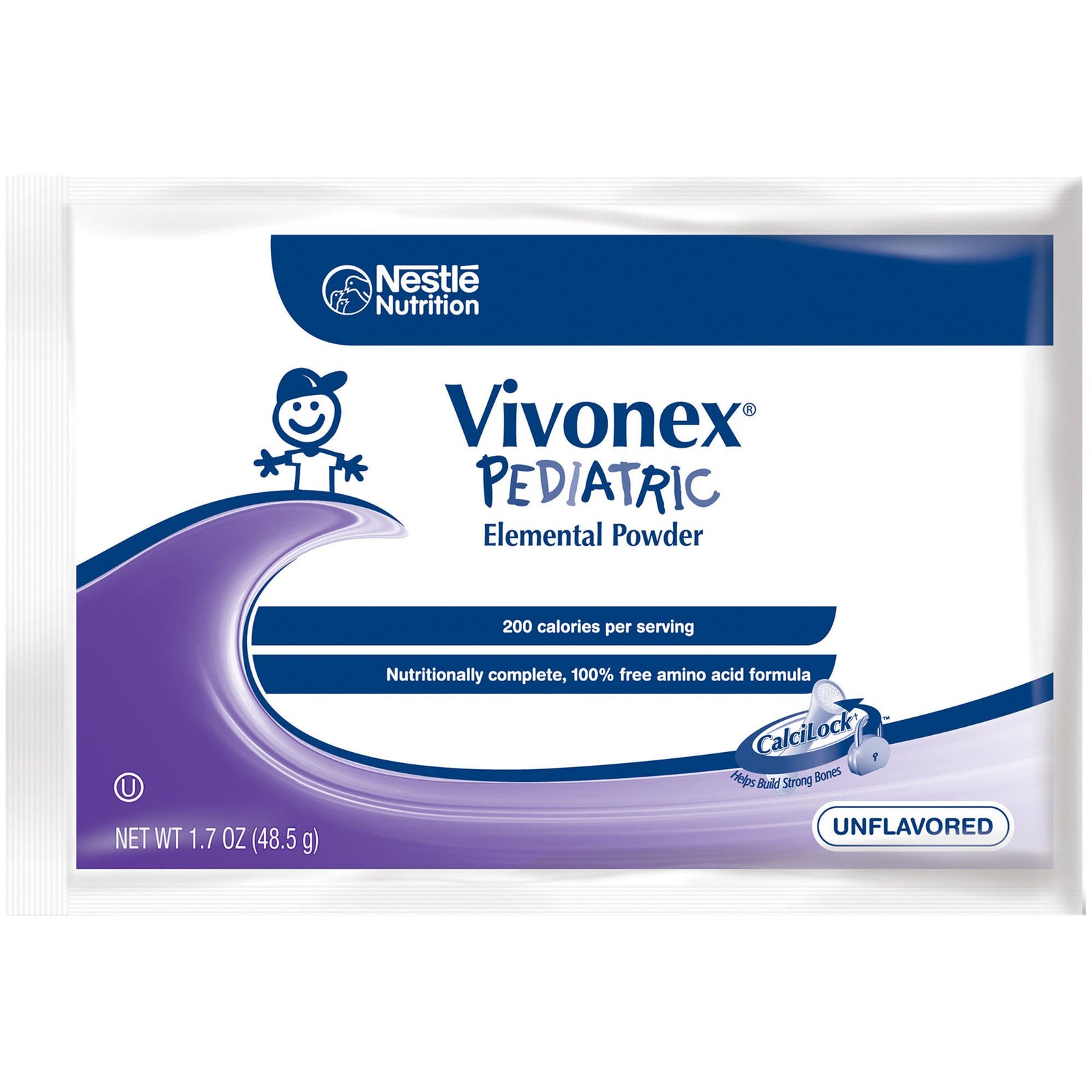 Vivonex Pediatric Elemental Powder, Unflavored, 1.7 oz Packet