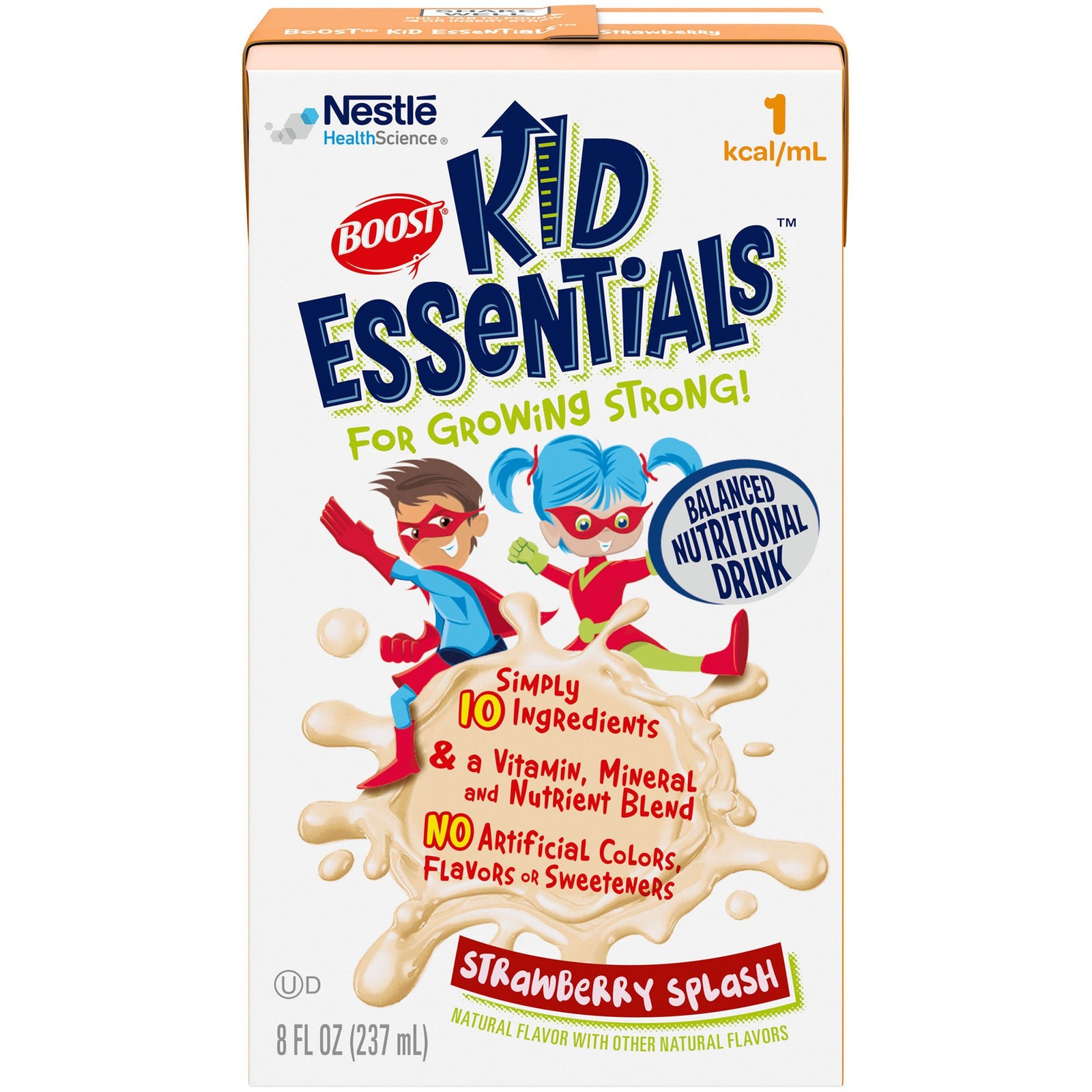 Boost Kid Essentials 1.0 Strawberry Pediatric Oral Supplement, 237 mL