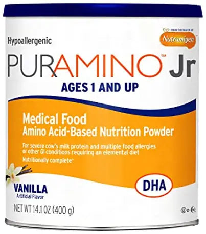 Mead Johnson PurAmino Jr Vanilla Hypoallergenic Formula