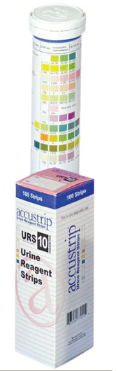 Accustrip® Urinalysis Reagent Test Strips - 100 Tests