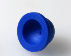 Globe Scientific Blue 13 mm Pierceable Plug Cap for Test Tubes