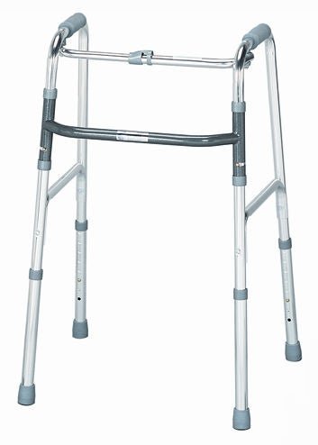 McKesson Folding Walker, One-Button, Adult