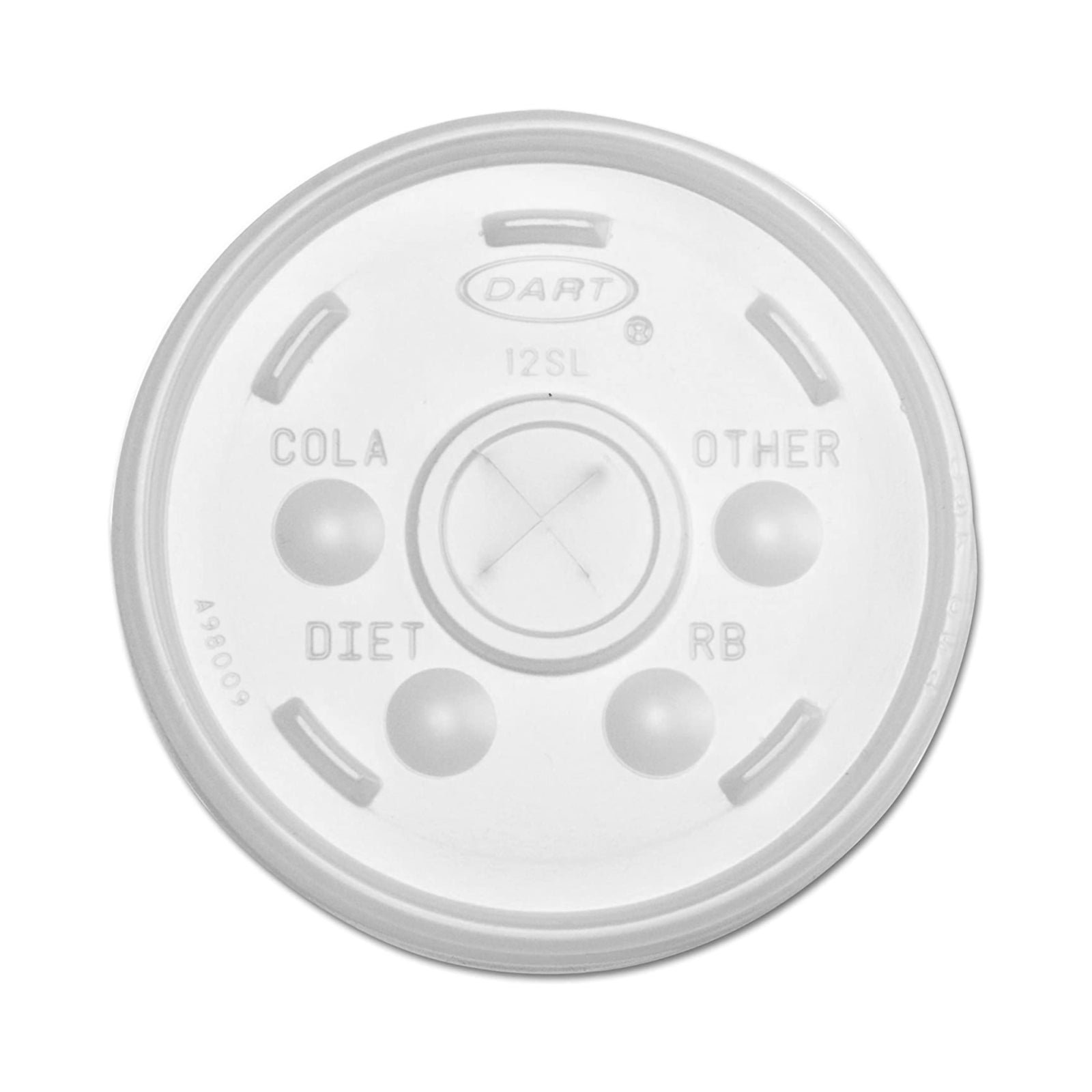 Traveler® White Polystyrene Disposable Cup Lids