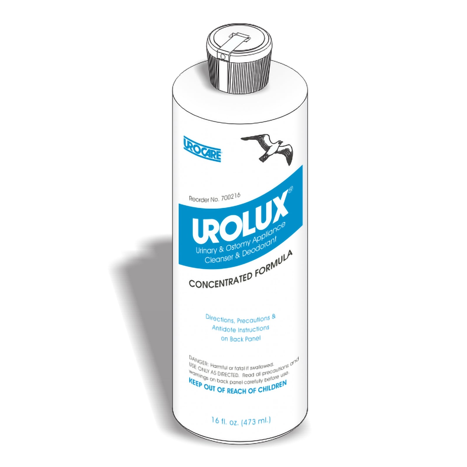 Urolux® Urinary and Ostomy Appliance Cleanser and Deodorant, 16 fl. oz. Bottle, Citrus Scent