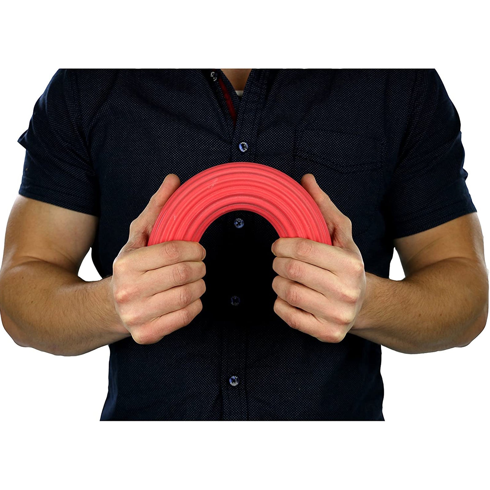 FABRICATION ENTE Wrist/Arm Twist and Bend Resistance Exercise Bar, Red