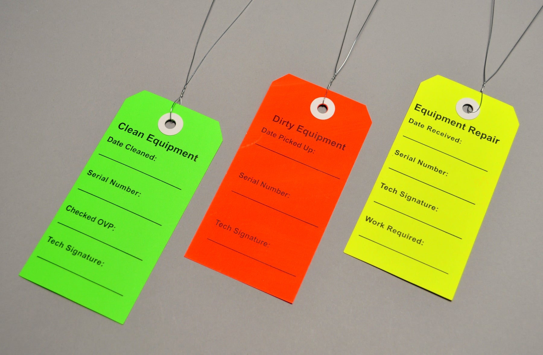 Equipment Tag For DME/HME Equipment