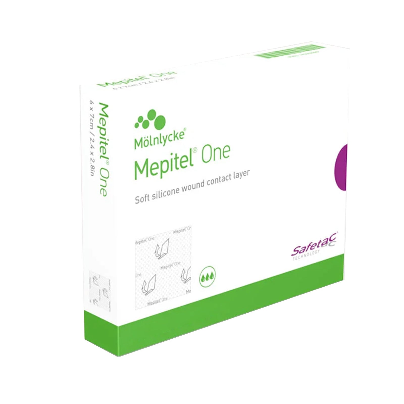 Mepitel One Wound Contact Layer Dressing 2 x 3 Inch