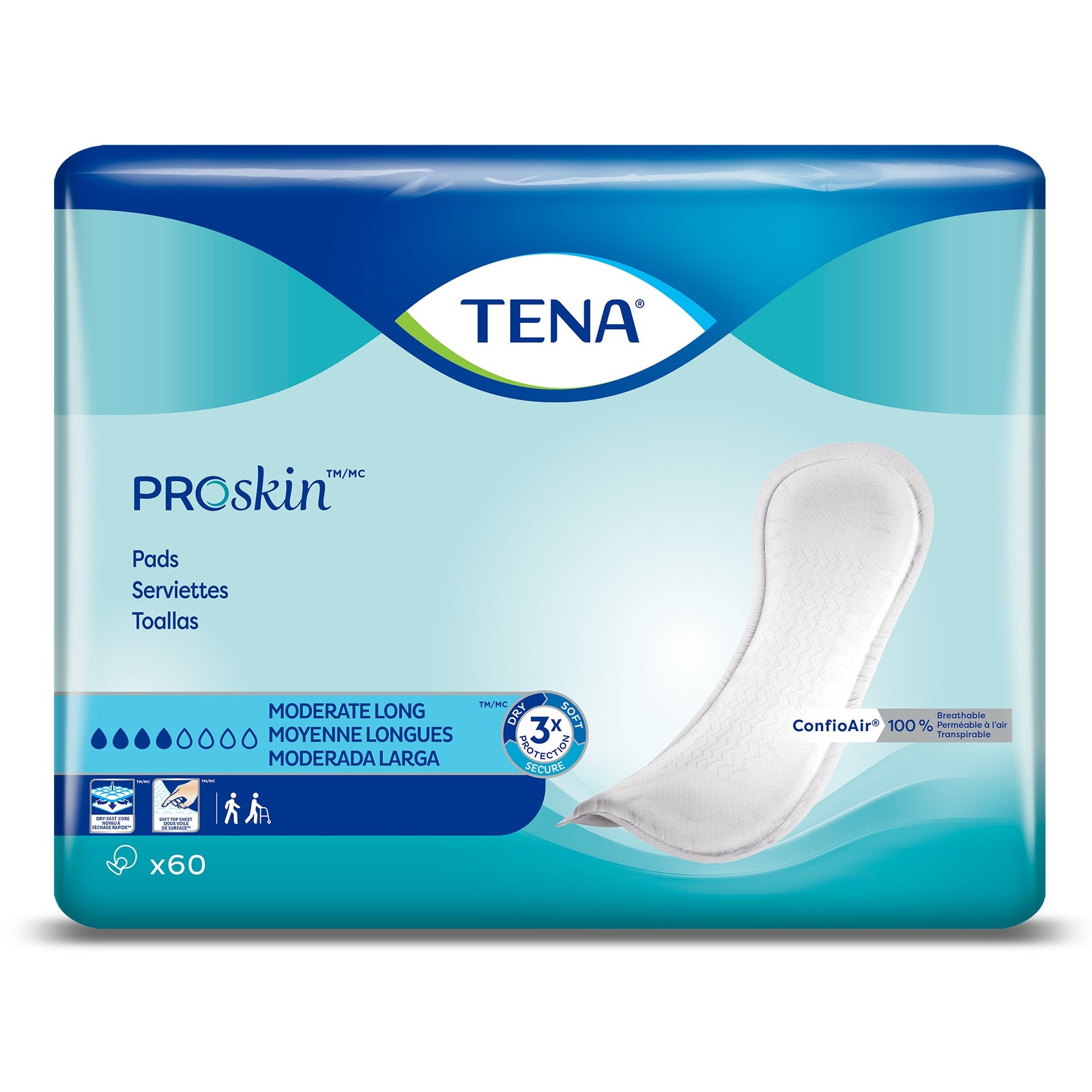 Essity HMS North TENA Moderate Long Length Bladder Control Pad