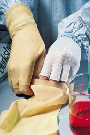 BCR® Half-Finger Polyester Glove Liner White Regular