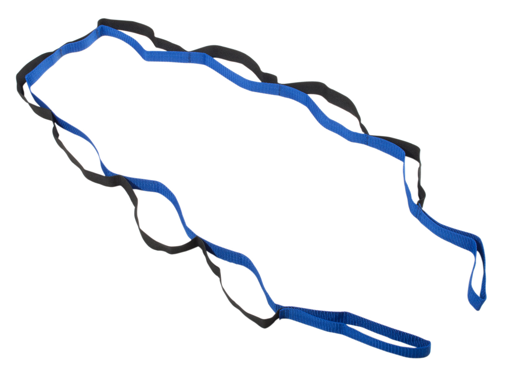 CanDo FabStretch Elastic Stretch Strap 63 x 1/4 x 2 Inch Black/Blue