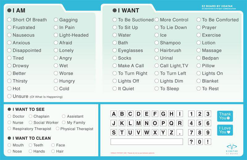 EZ Board™ Patient Communication Board 11x17 Inch