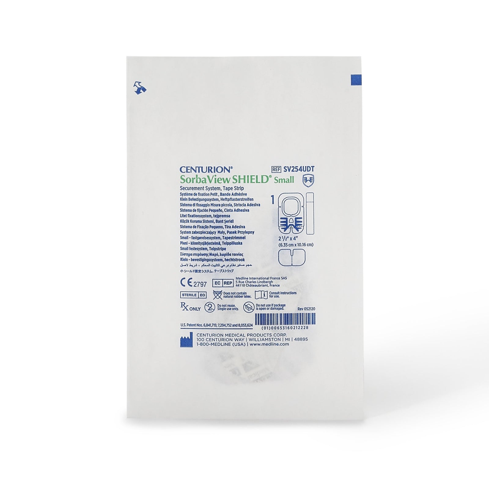 Sorbaview SHIELD Integrated Securement Dressing 2-1/2 x 4 Inch