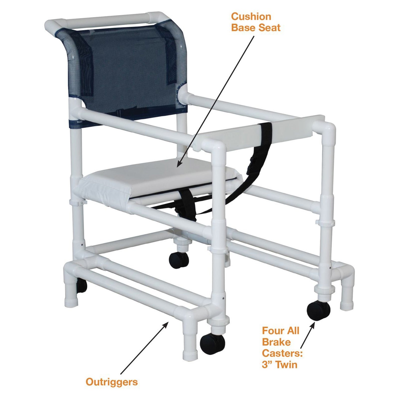 Walker Chair with Adjustable Height - Royal Blue