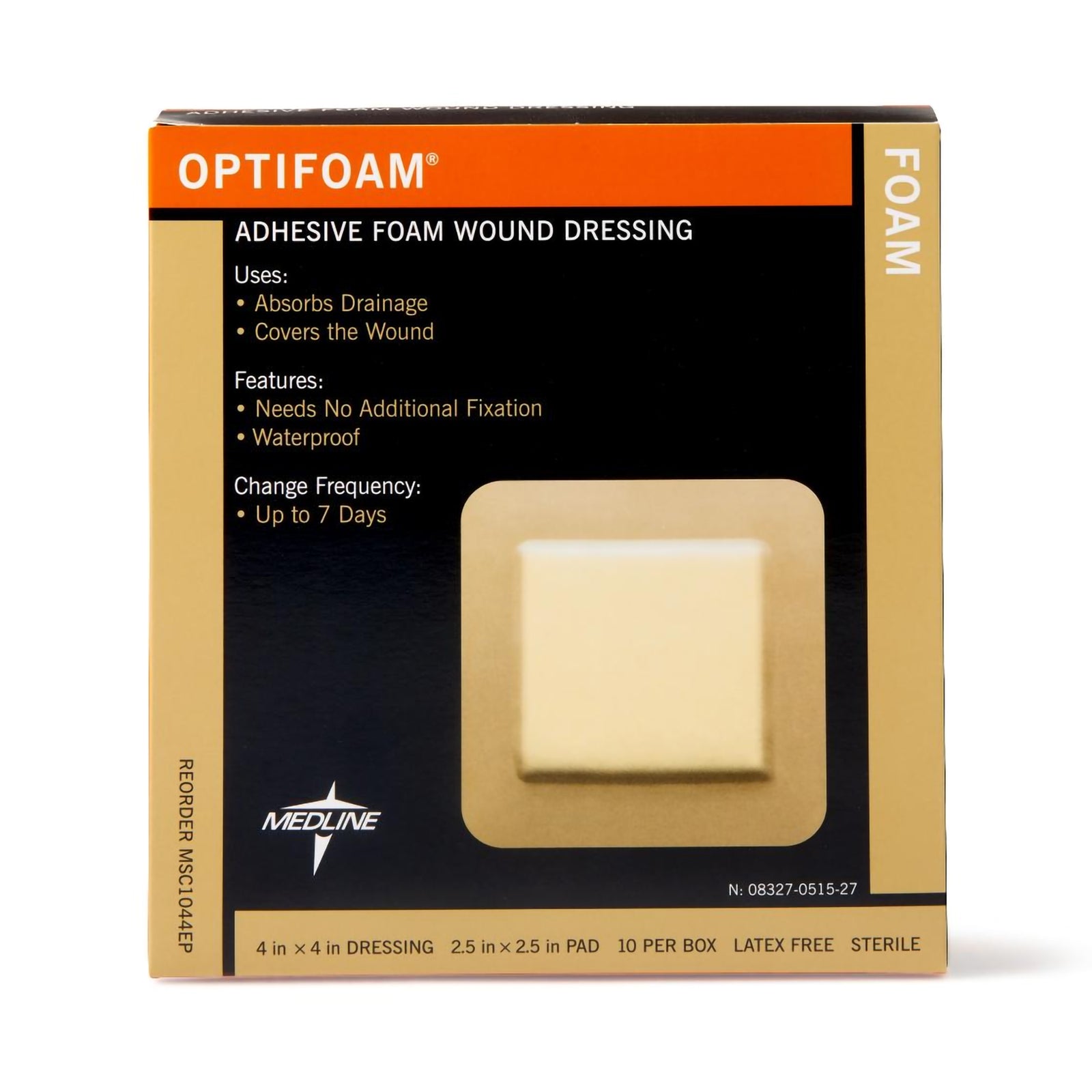 Optifoam Foam Dressing with Border and Waterproof Backing