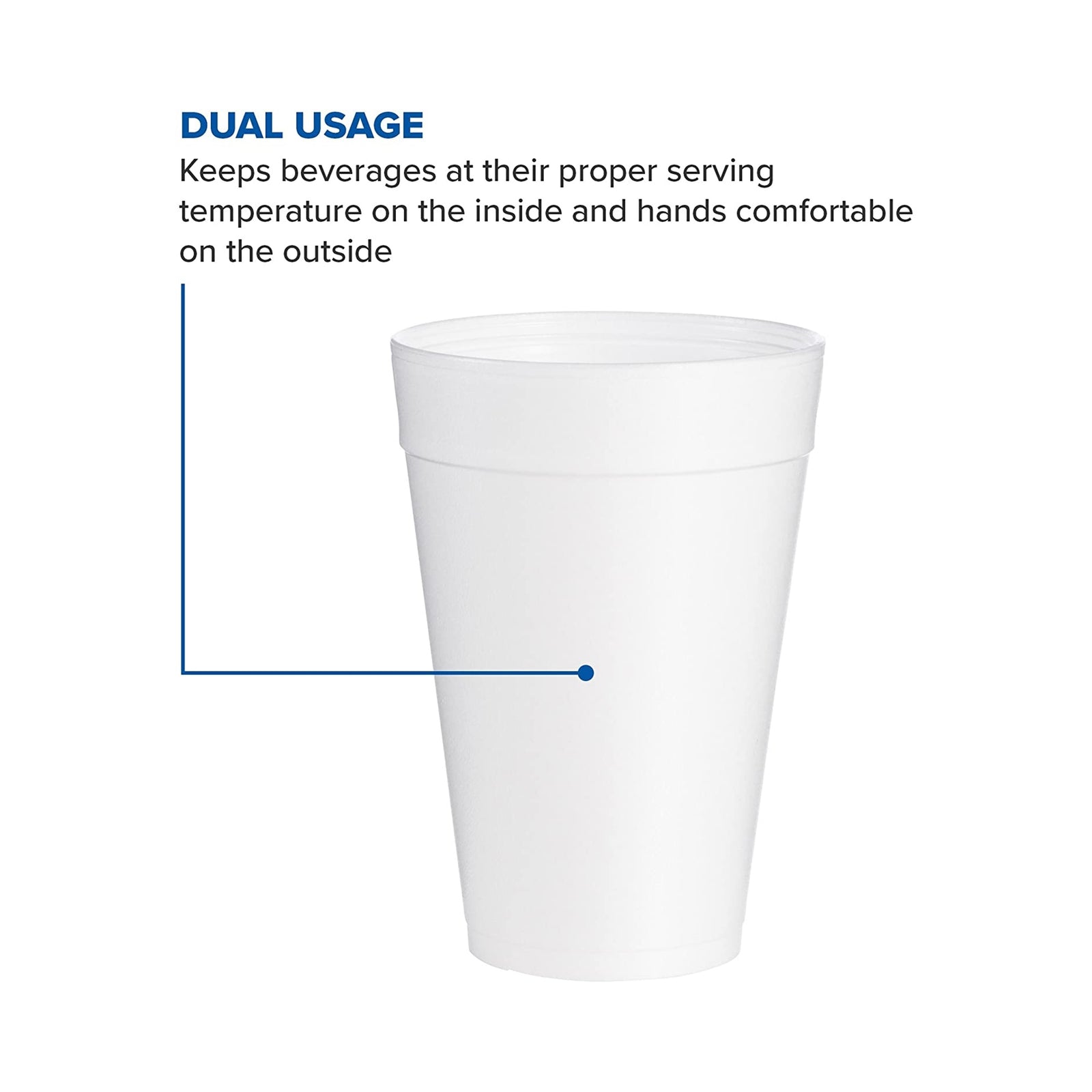 Dart® Insulated Styrofoam Drinking Cup