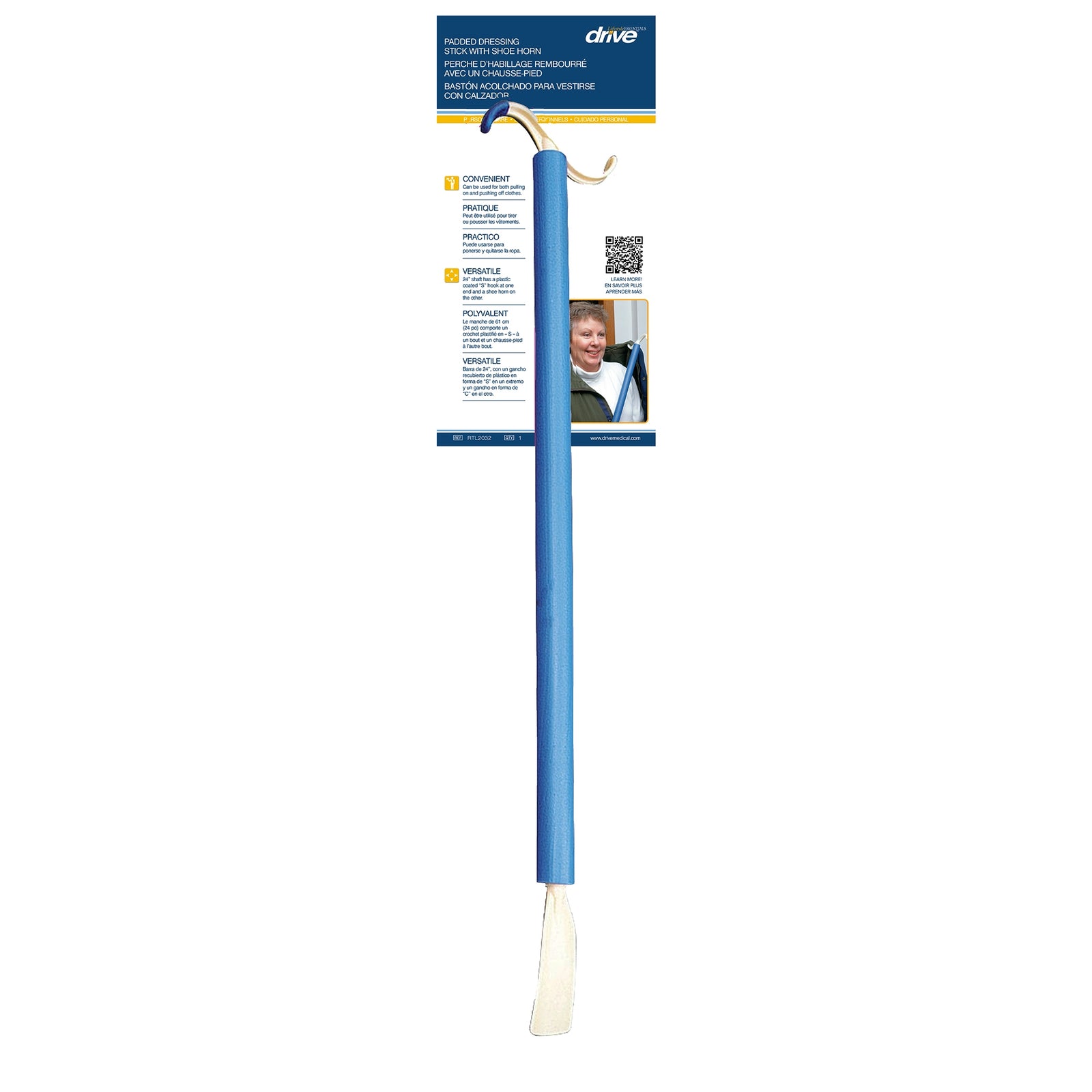 Drive DeVilbiss Dressing Aid / Shoehorn Stick 24 Inch