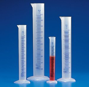 Globe Glass Graduated Cylinder Class A Hexagonal Base