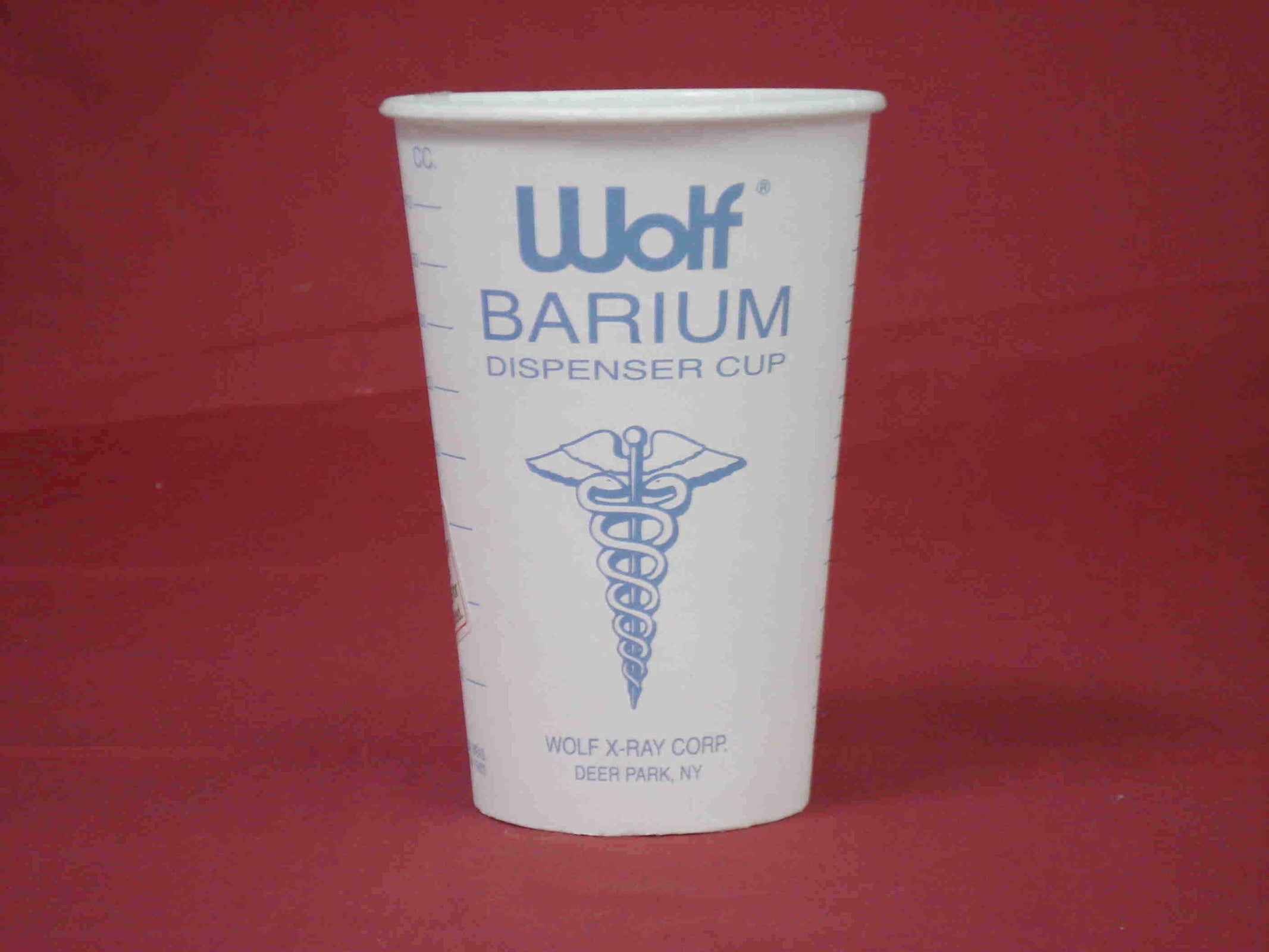 Wolf® 14 oz. White Disposable Barium Cup
