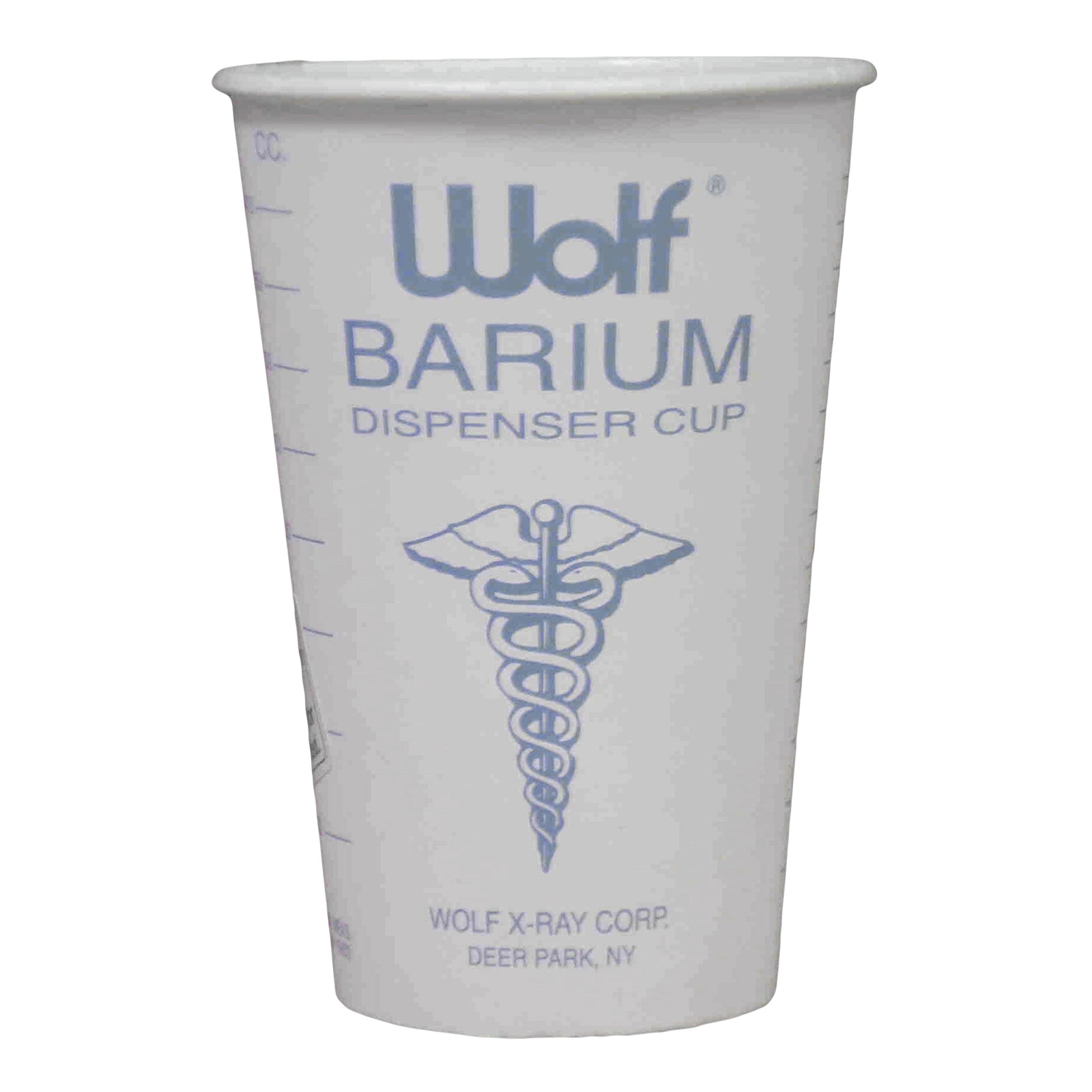 Wolf® 14 oz. White Disposable Barium Cup