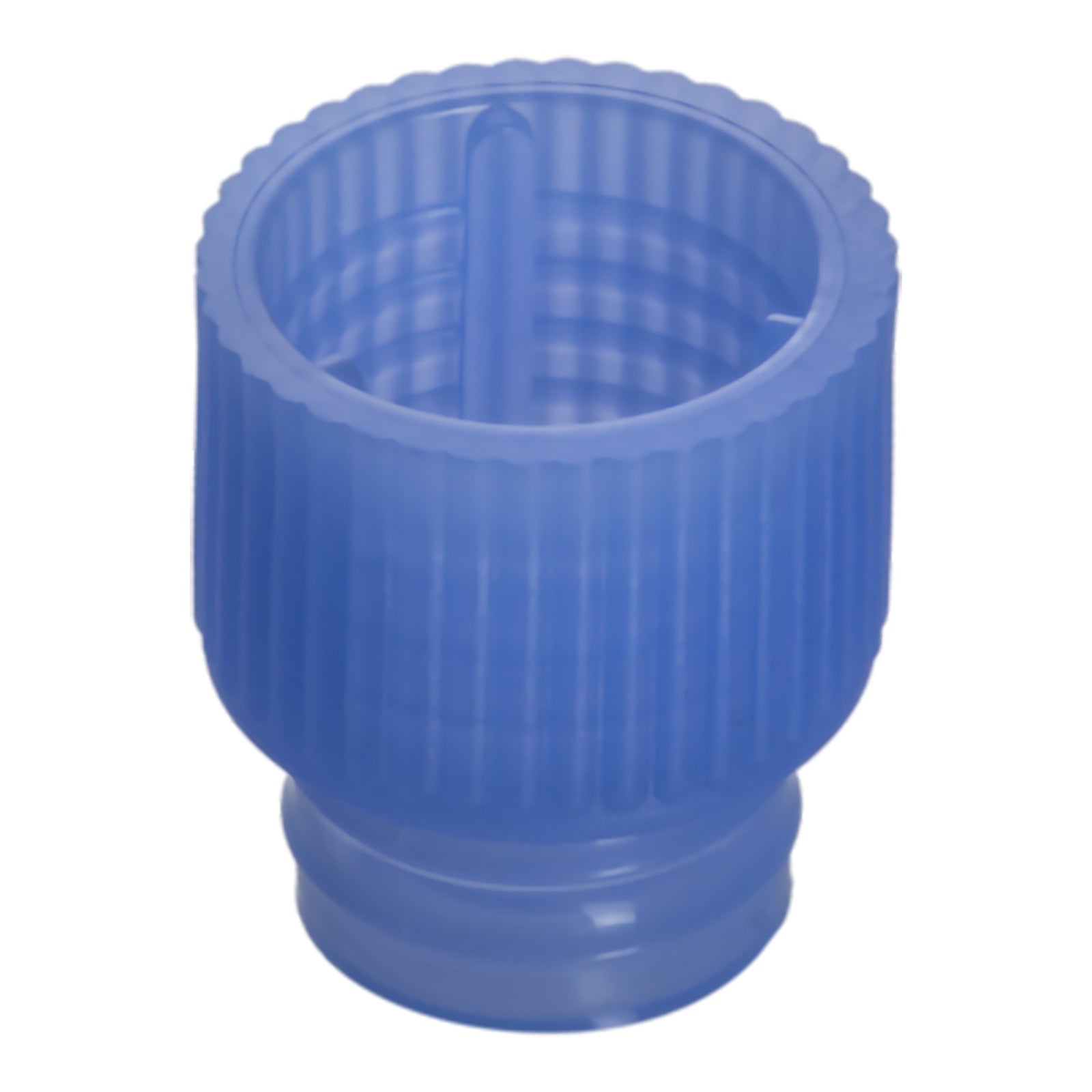 Blue LDPE Push Cap for 12mm Tubes - Case of 10,000