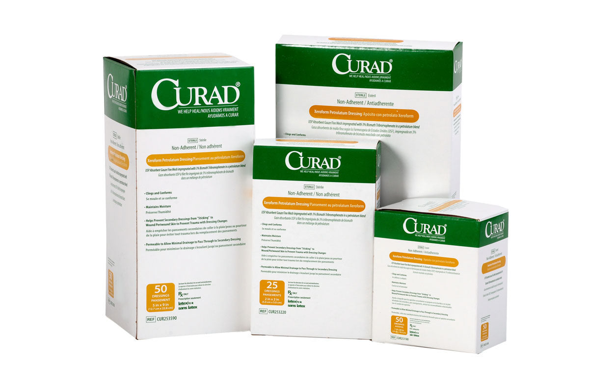 Curad Xeroform Petrolatum Impregnated Dressing