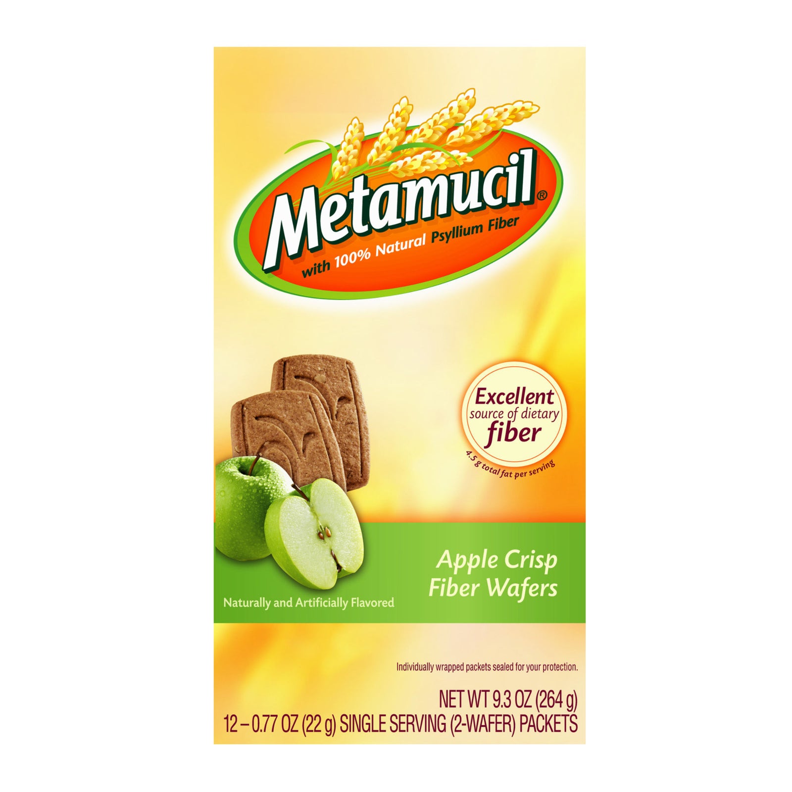Metamucil Fiber Supplement Wafers 24 Count