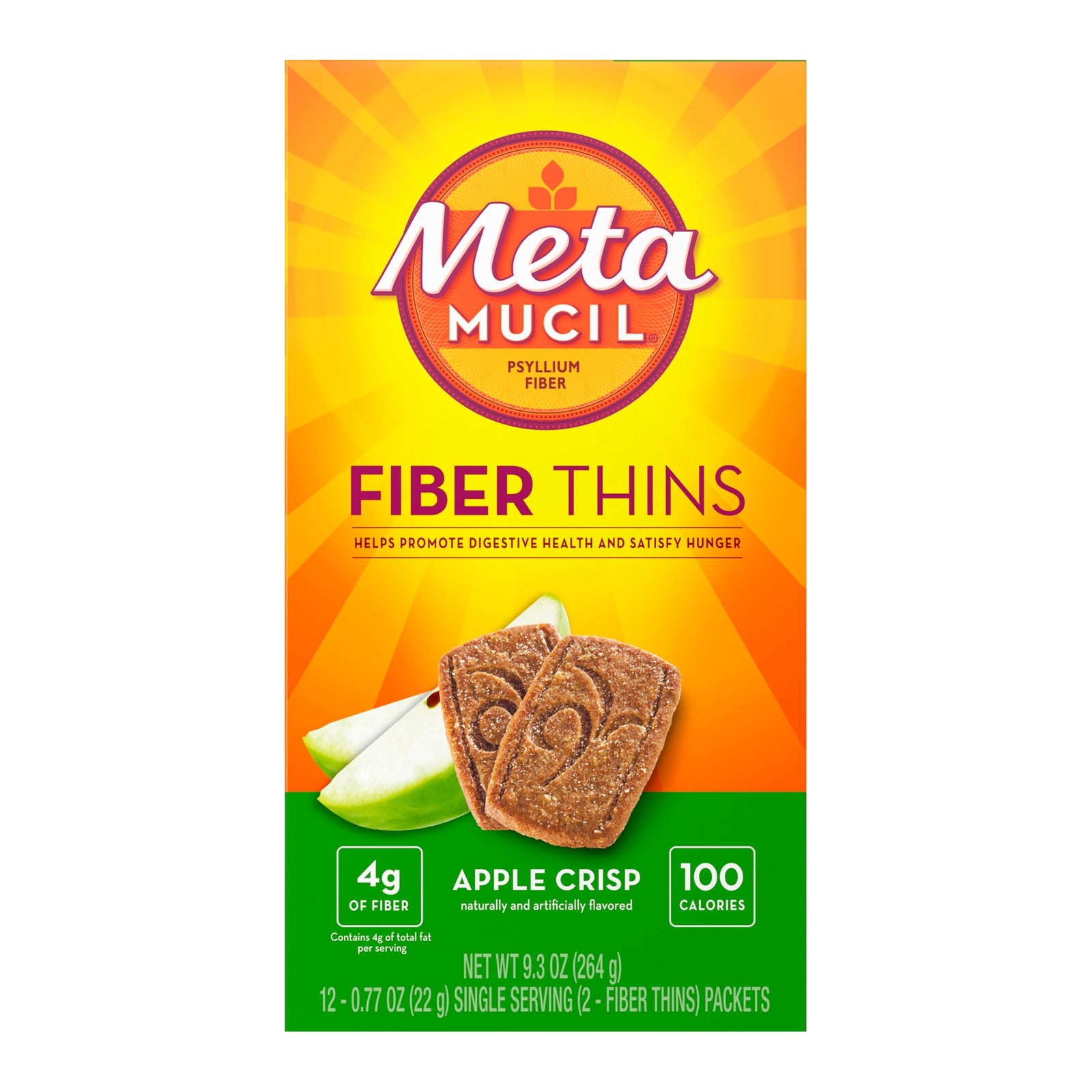 Metamucil Fiber Supplement Wafers 24 Count