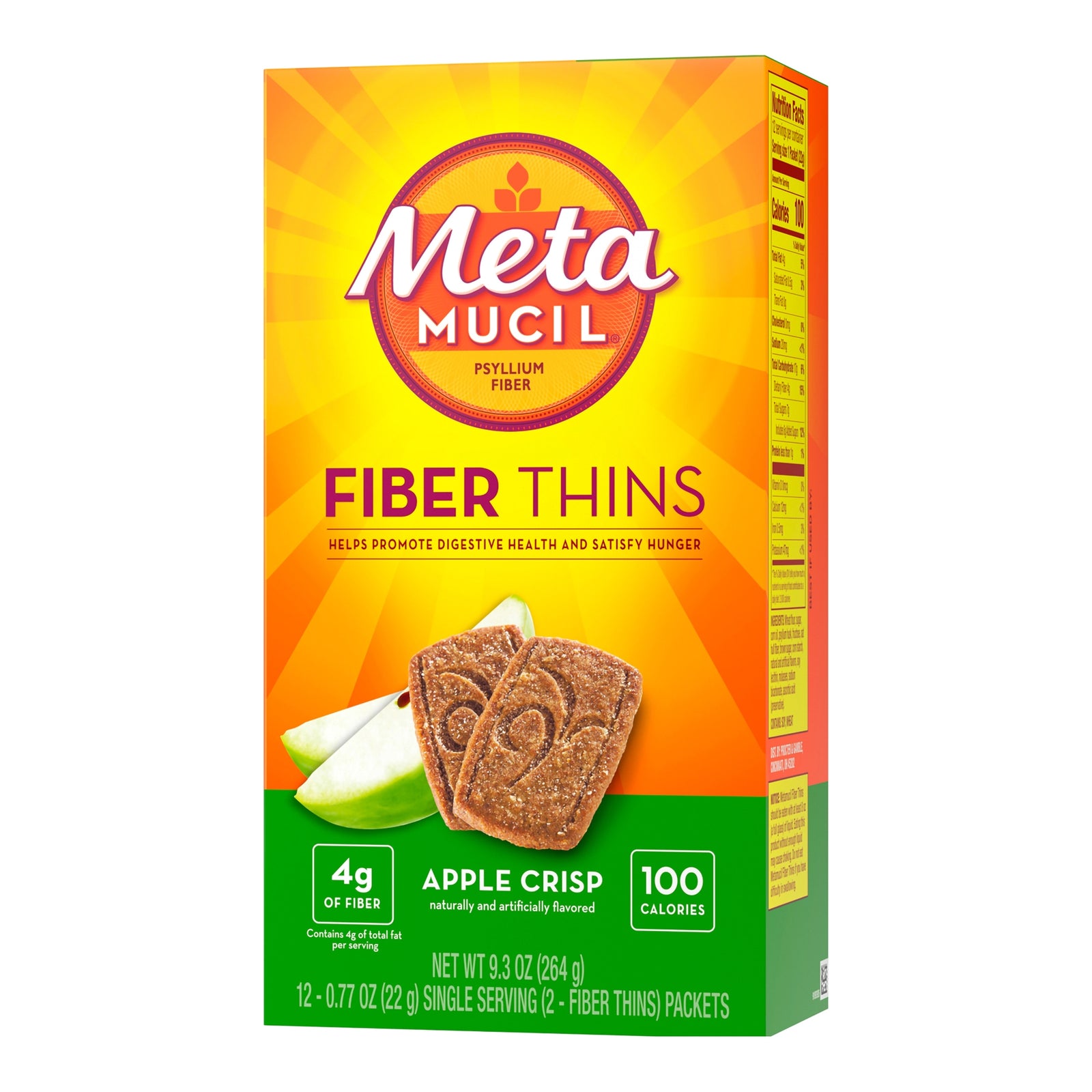 Metamucil Fiber Supplement Wafers 24 Count