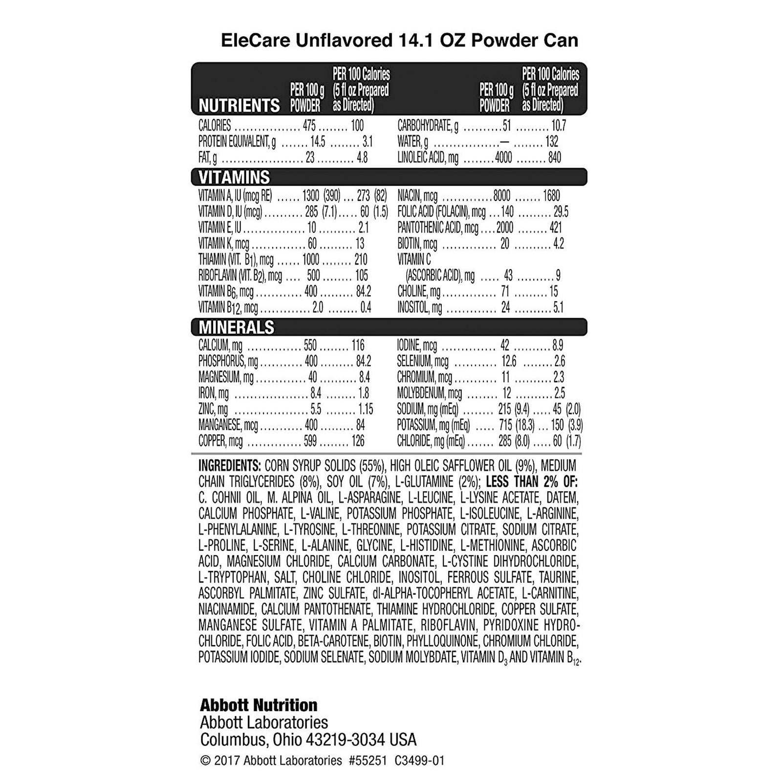 EleCare Unflavored Infant Formula Powder 14.1 oz