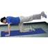 CanDo® Yoga Mat Exercise Mat Blue 24 x 68 Inch