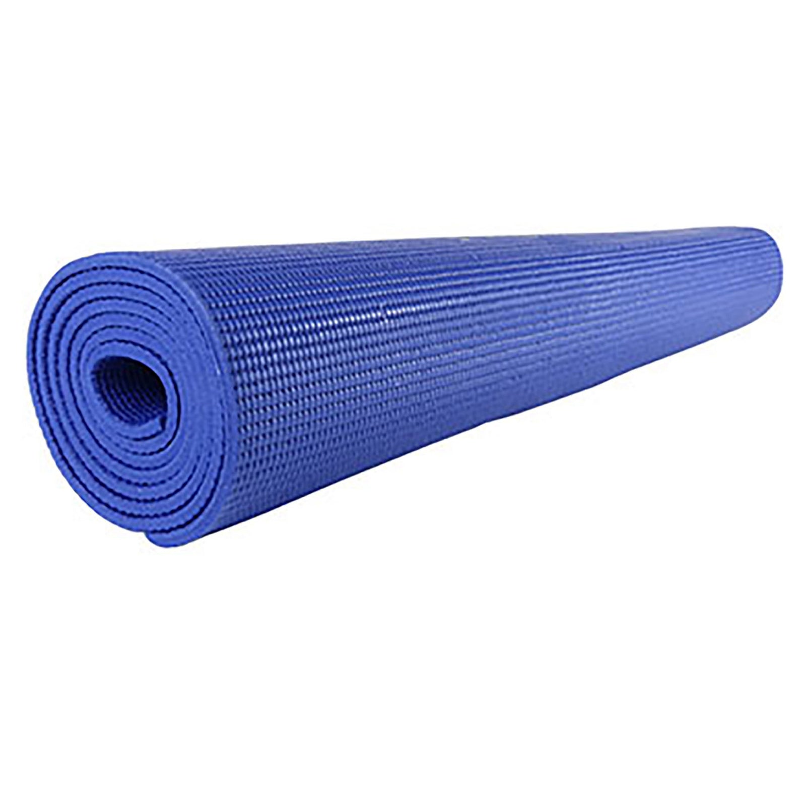 CanDo® Yoga Mat Exercise Mat Blue 24 x 68 Inch