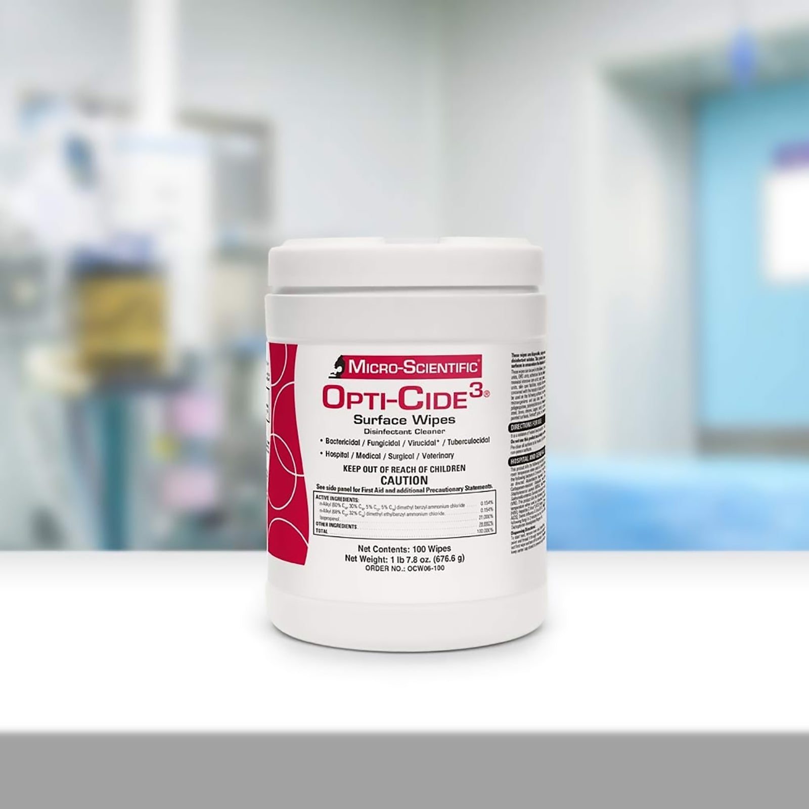 Opti-Cide3® Premoistened Broad Spectrum Surface Disinfectant Wipes