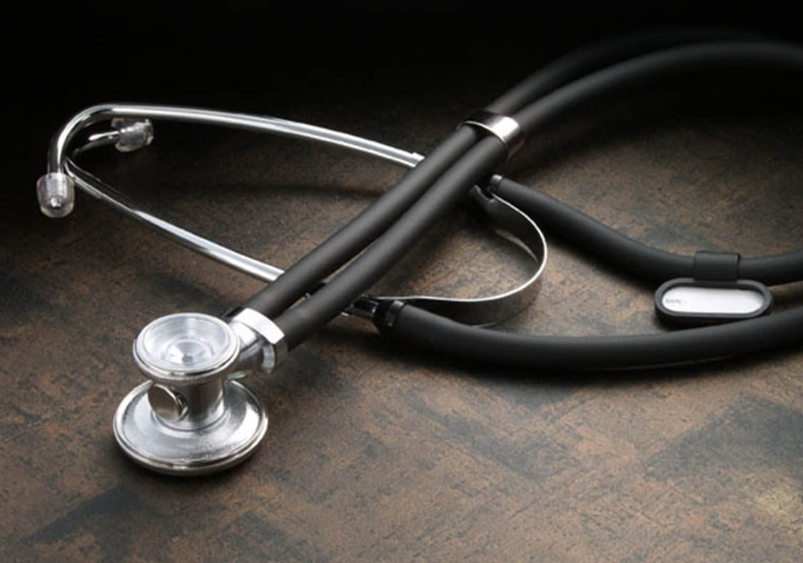 Sprague Stethoscope Black 2-Tube 22 Inch