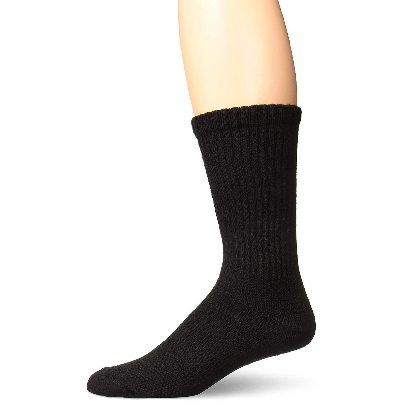 JOBST SensiFoot Diabetic Over-Calf Compression Socks, Black, Small, 8-15 mmHg