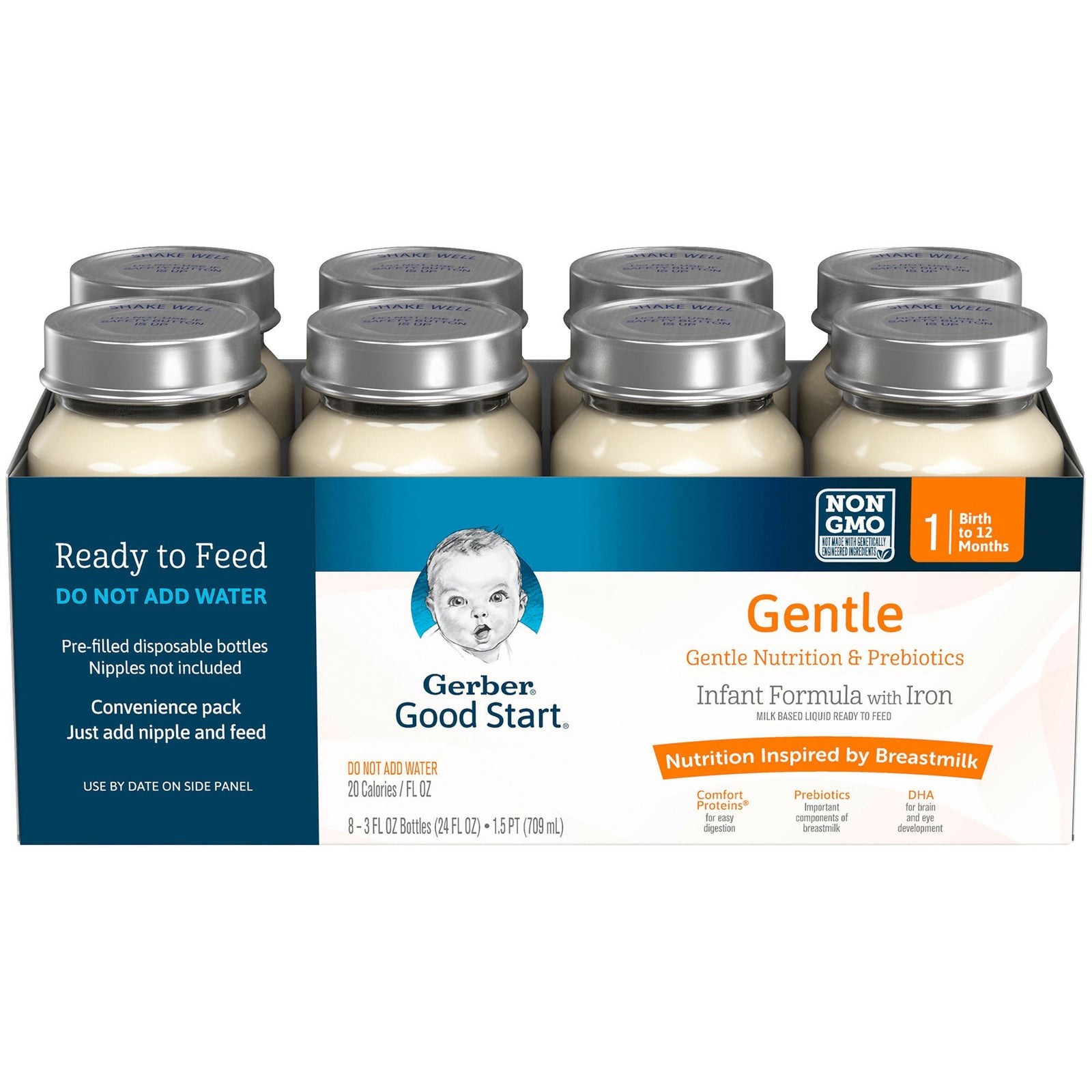 Gerber Good Start Gentle Ready-to-Feed Infant Formula with Iron, 3 oz