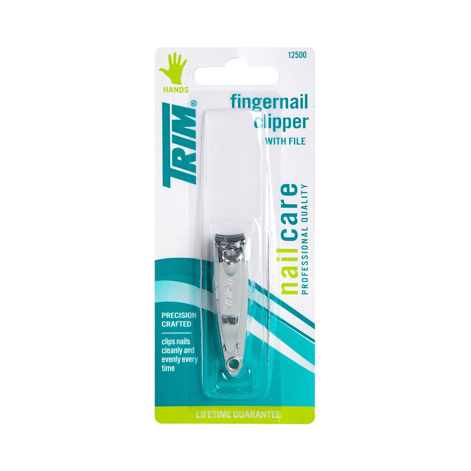 Trim Fingernail Clipper with File, Chrome
