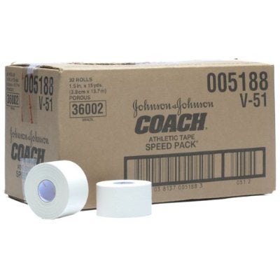 Coach Athletic Tape, 1-1/2 Inch x 15 Yards, White