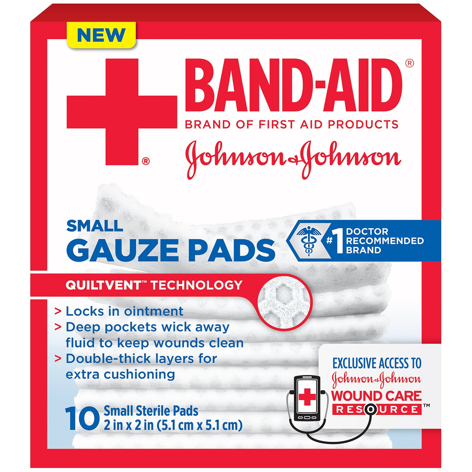 Band-Aid® Sterile Gauze Sponges 2 x 2 Inch