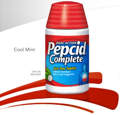 Pepcid® Complete Chewable Tablets - 25 per Box, Cool Mint