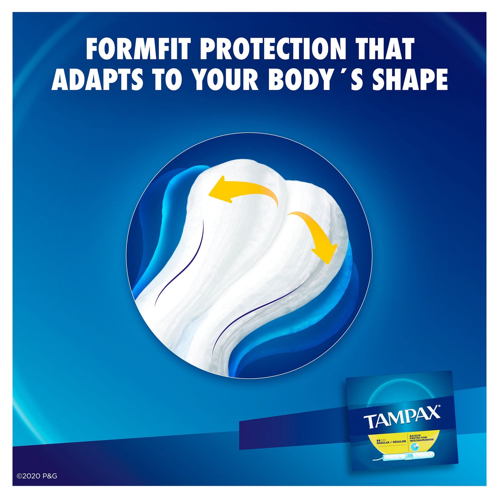Tampax Regular Unscented Tampons with Cardboard Applicator