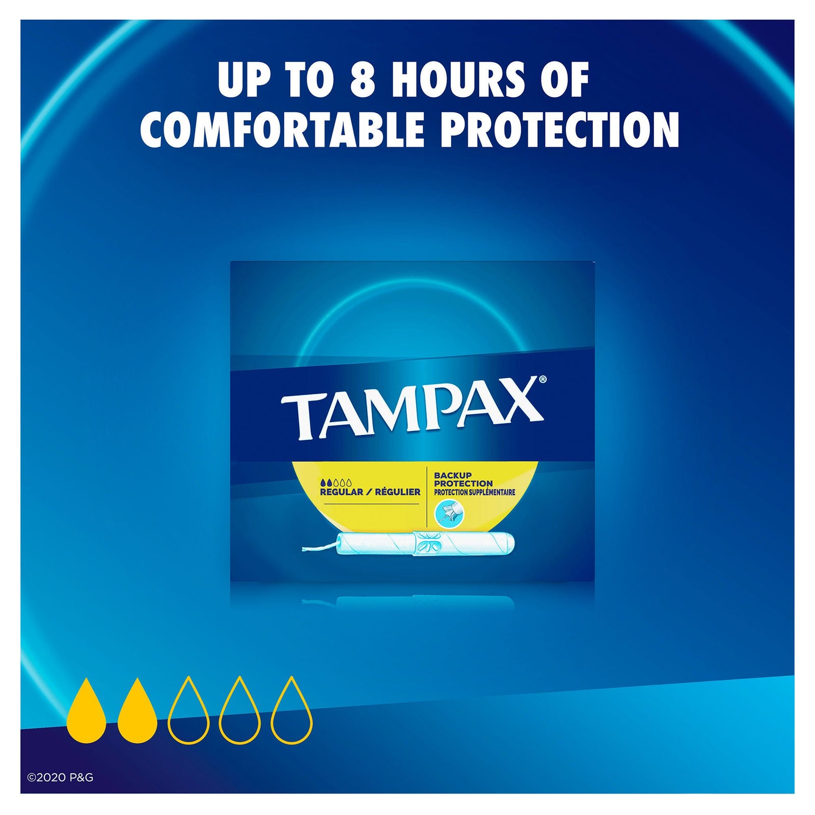 Tampax Regular Unscented Tampons with Cardboard Applicator