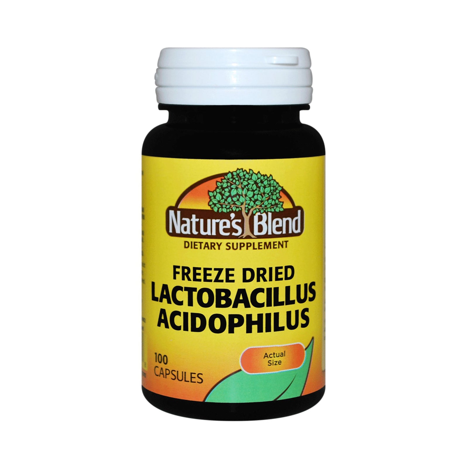 Nature's Blend Probiotic Dietary Supplement Capsules 100 per Bottle