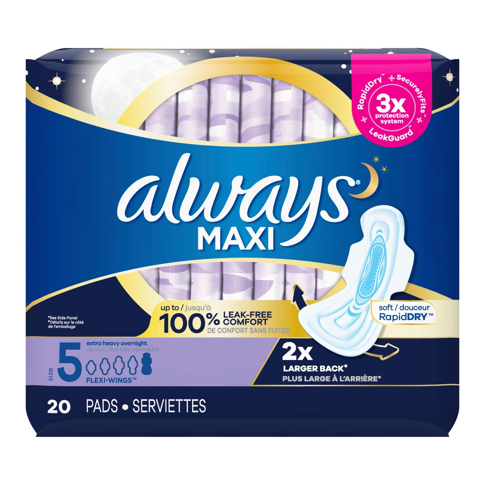 Always Maxi Feminine Pads with Wings