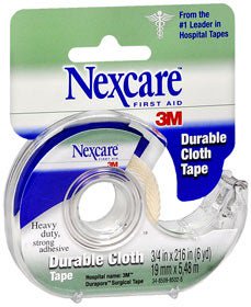 Nexcare Durable Cloth First Aid Tape, 3/4 Inch x 6 Yards